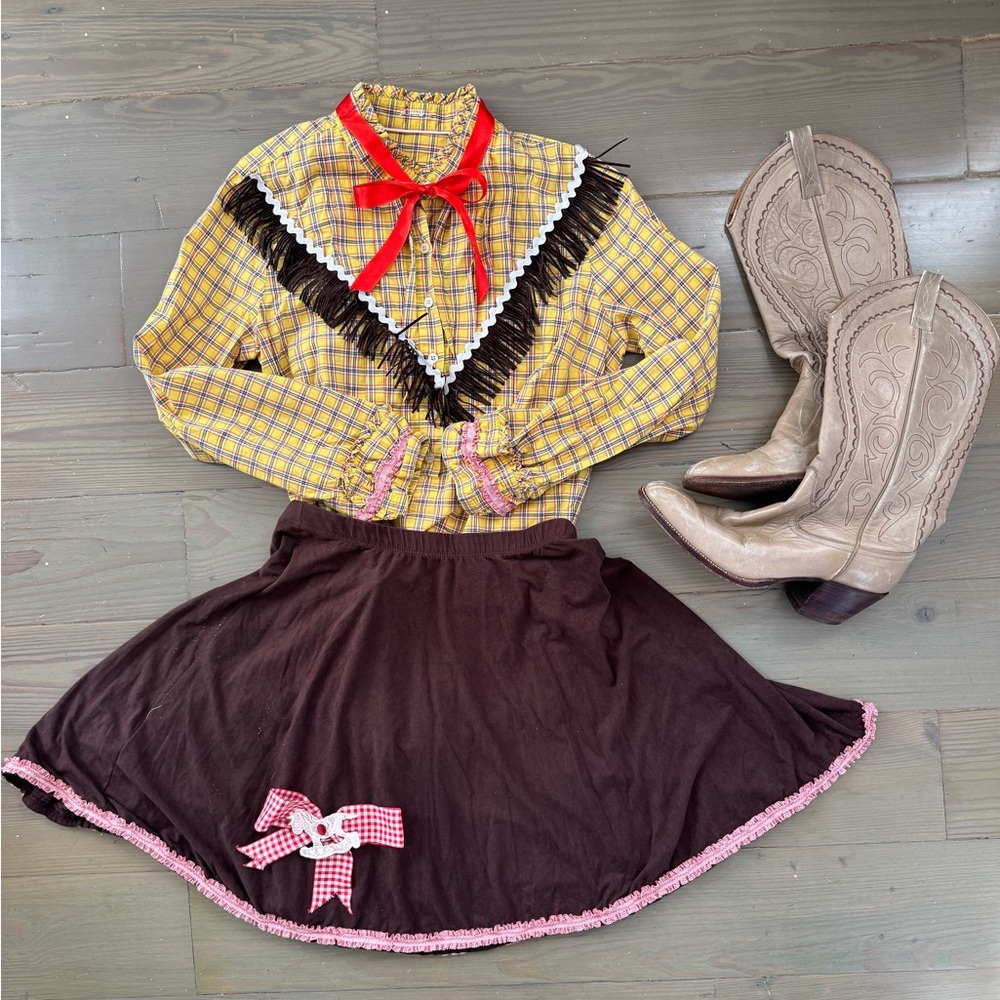 Handmade Cowgirl Costume with Dan Post Boots 6